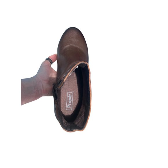 Propet Women's Topaz Ankle Boot ESPRESSO Size 10 - Picture 2 of 13